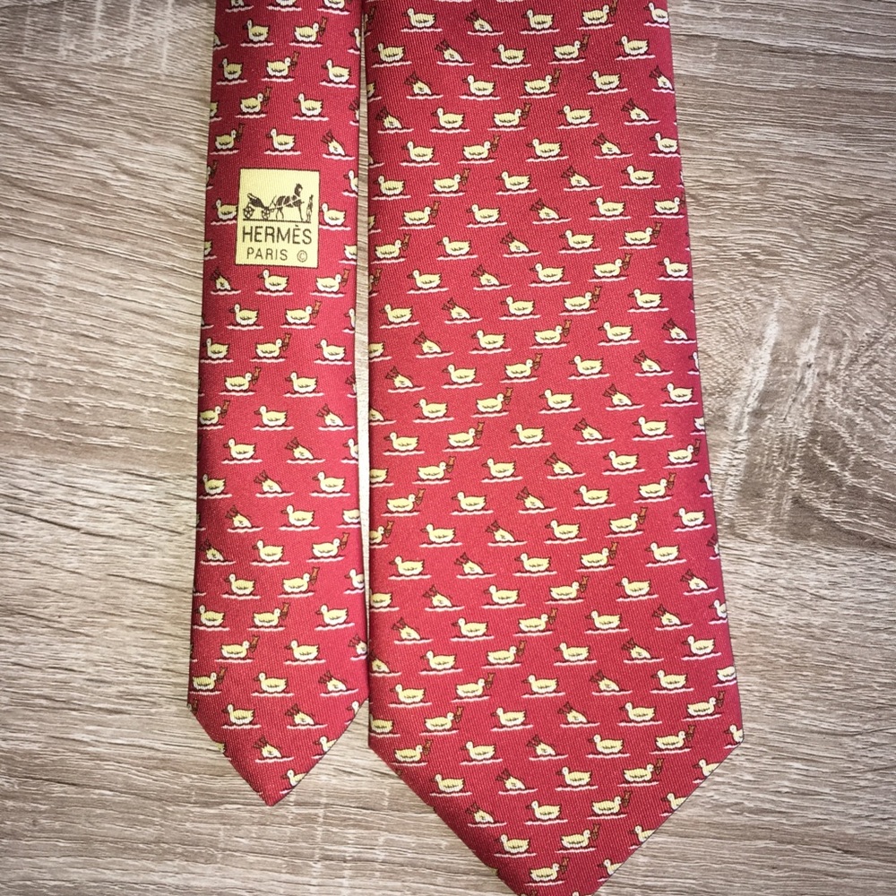 SOLD! Hermes Duck Tie